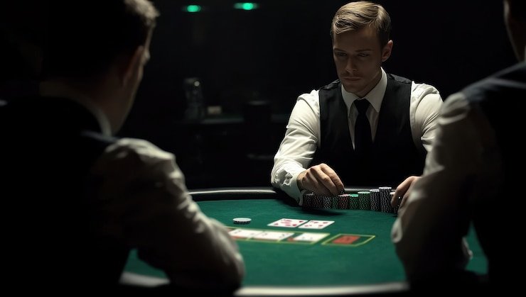 Demo permainan live-dealer baccarat di studio isi toto